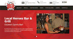 Desktop Screenshot of localheroesrestaurant.com